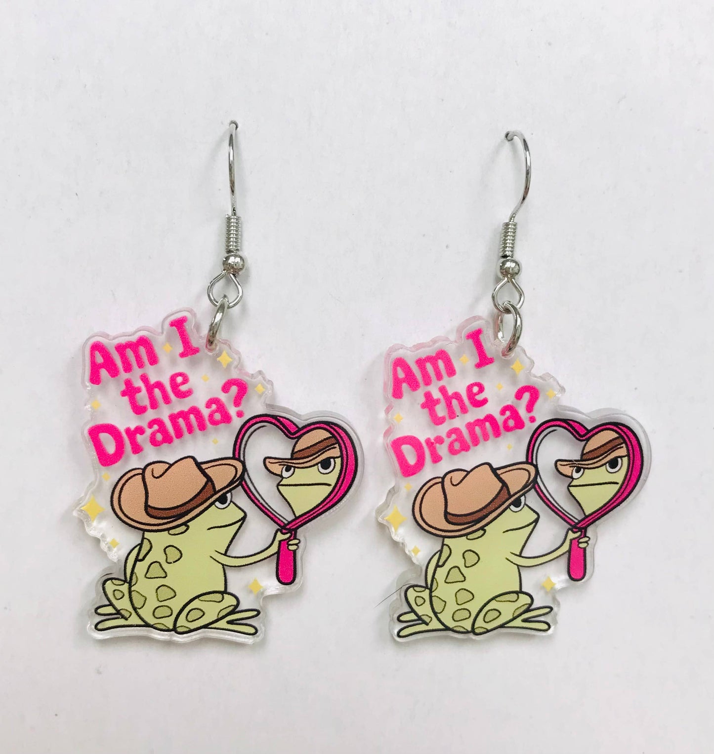 Am I The Drama Earrings, Drama Earing, Humor