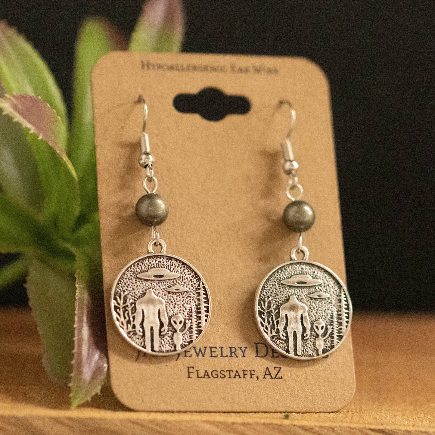 Sasquatch and Alien Mates Earrings