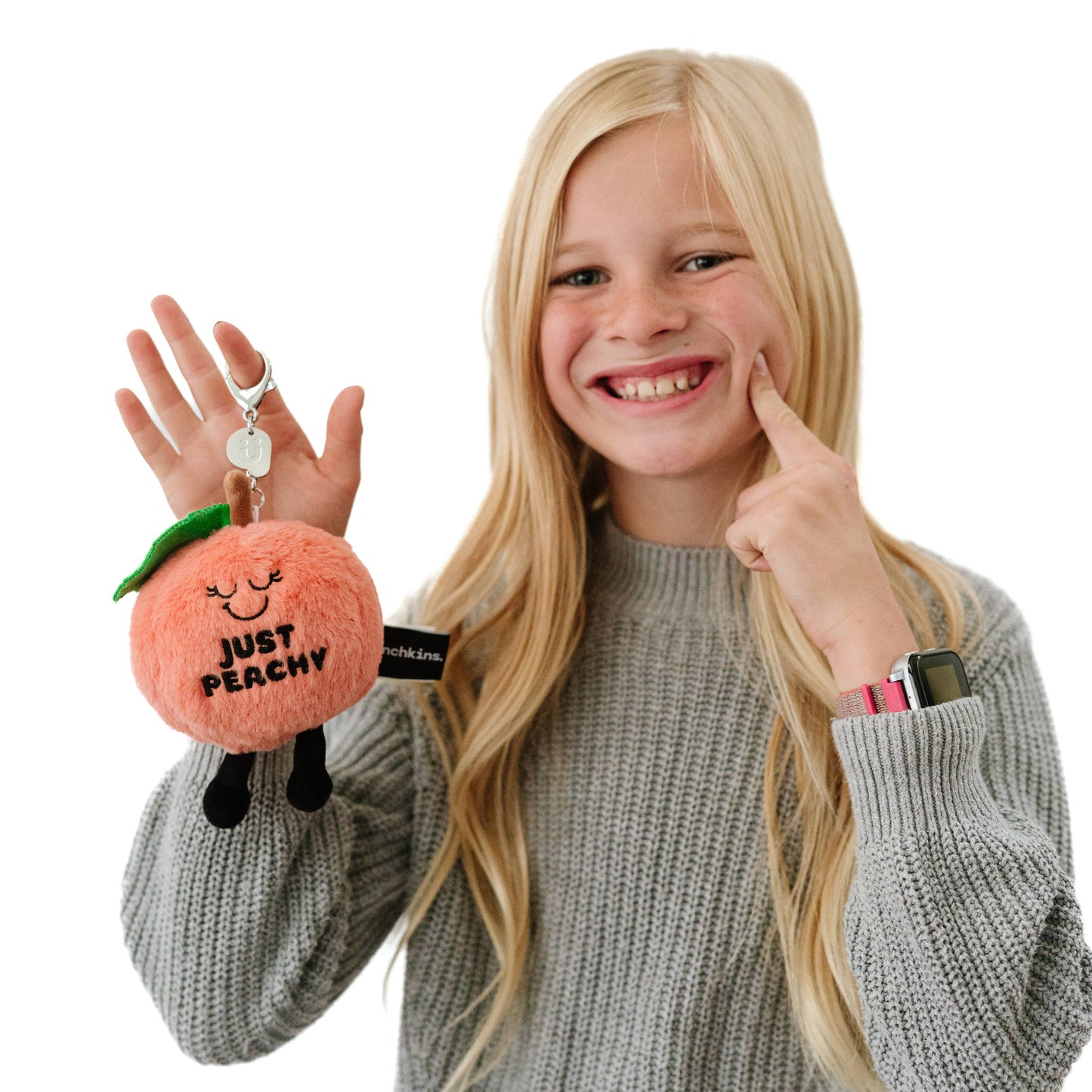 Punchkins Plush Bag Charm Cute Just Peachy