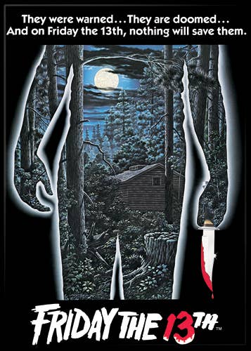 Friday The 13th Movie Poster Magnet 2.5" x 3.5"