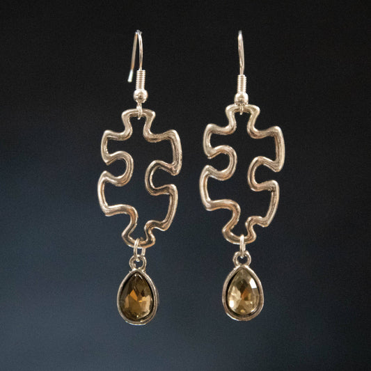 Puzzle Piece Earrings