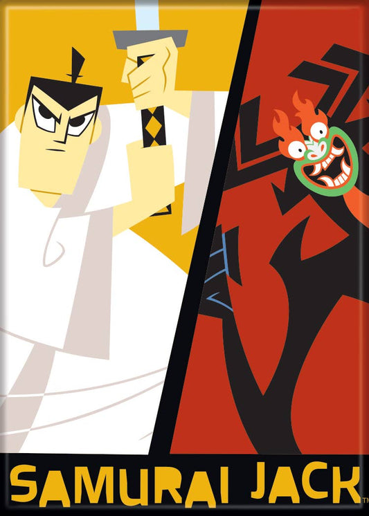 Samurai Jack and Aku Magnet