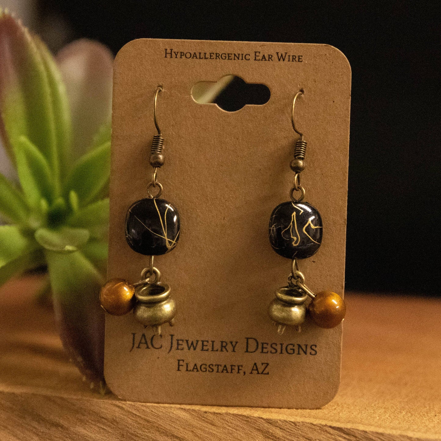 Witches Cauldron Earrings
