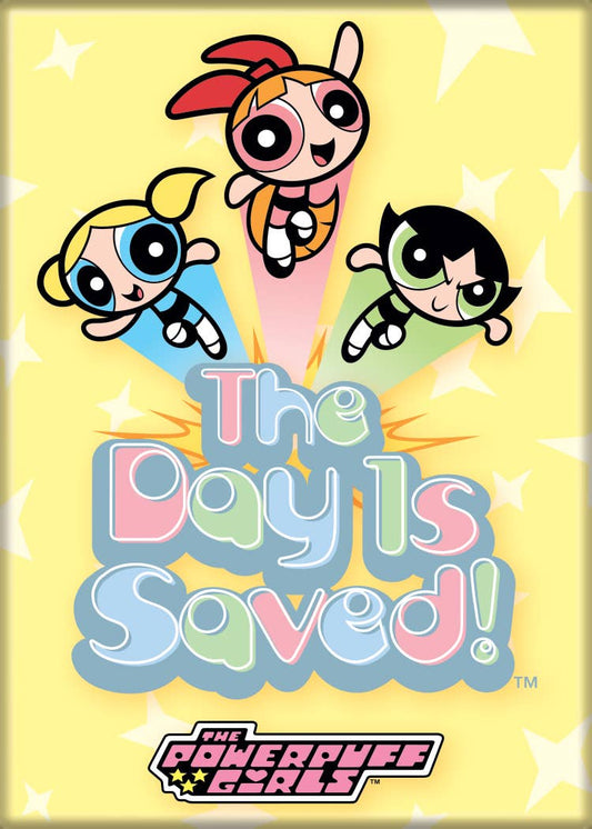 Powerpuff Girls Group Day Is Saved Magnet Magnets 2.5" X 3.5"