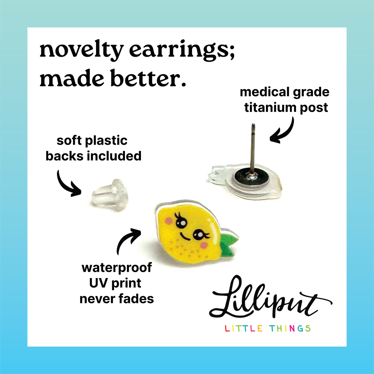 Garlic Earrings // Foodie Earrings