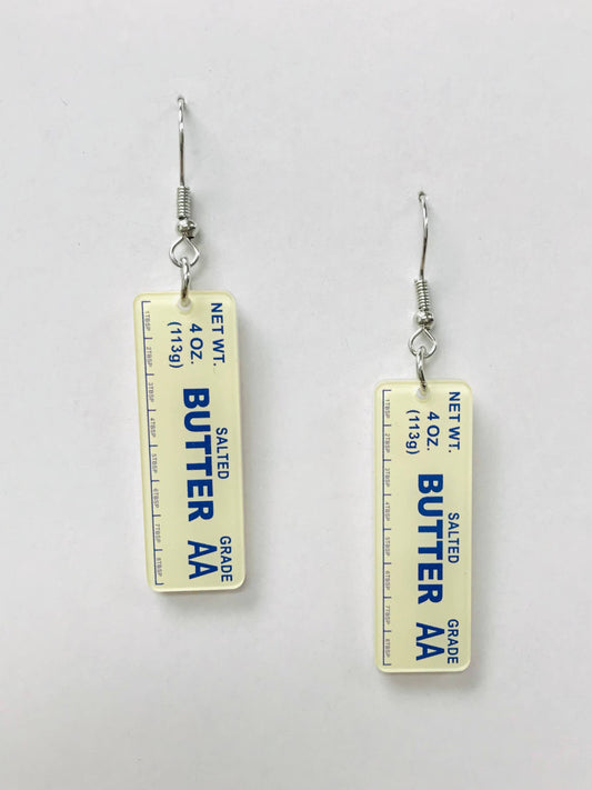 Stick of Salted Butter baking Earrings - Baker Chef Earrings: Butter