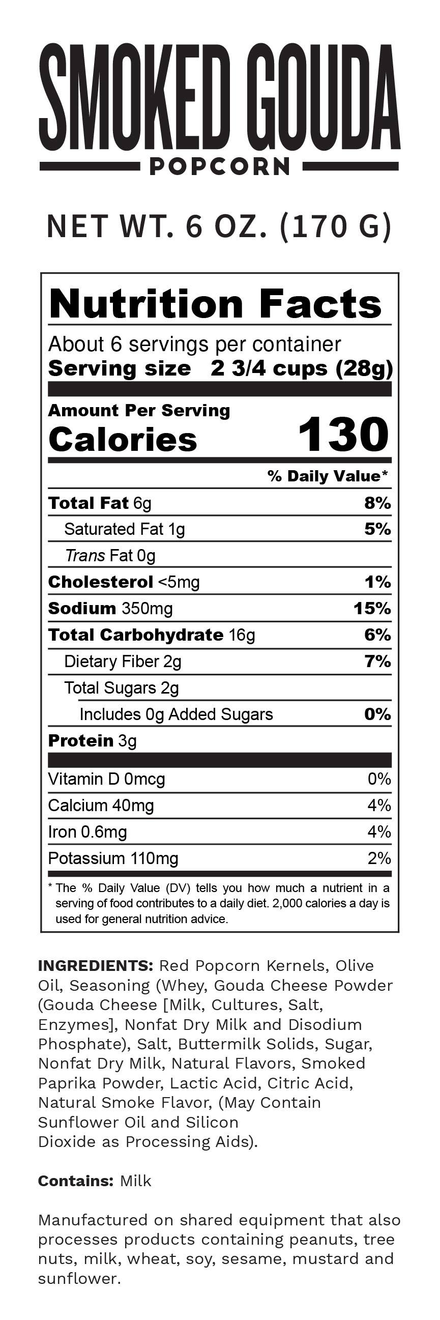 Pop Daddy – Smoked Gouda Flavored Popcorn 6.0oz