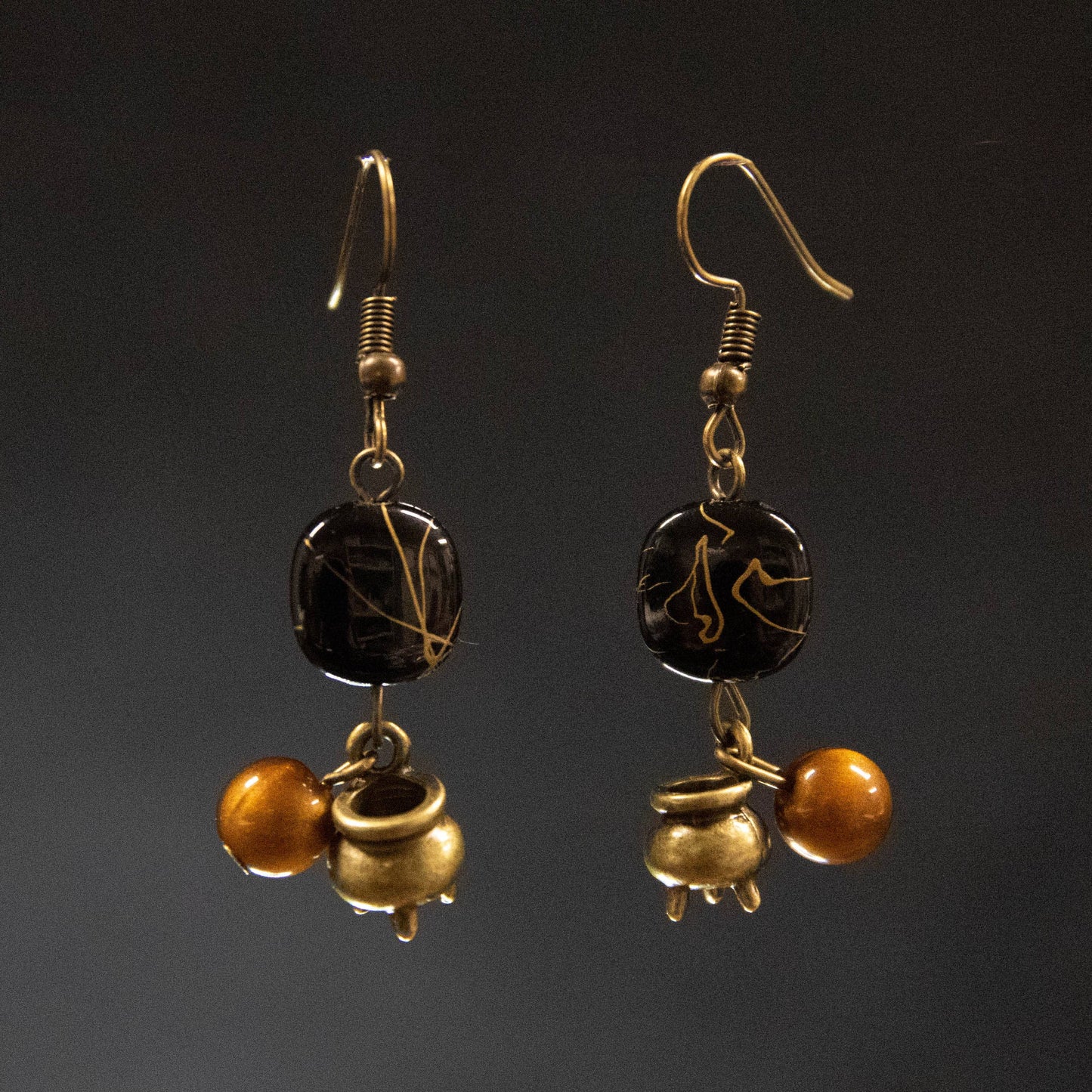 Witches Cauldron Earrings