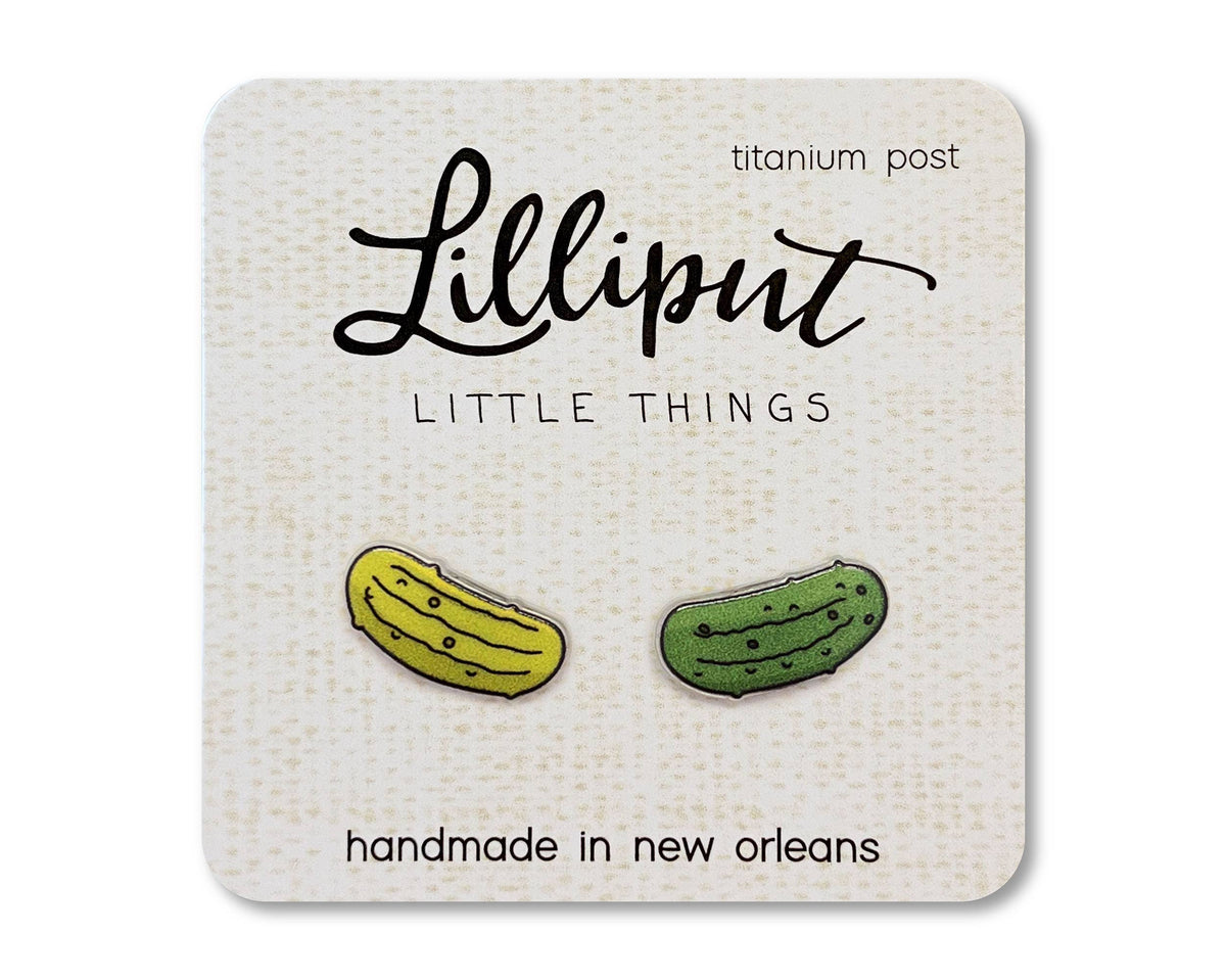 Pickle Earrings // Quirky Earrings