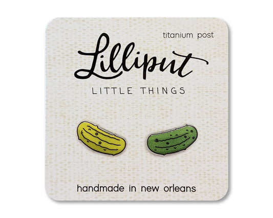 Pickle Earrings // Quirky Earrings