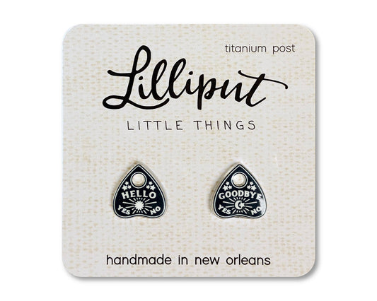 Spooky Planchette Earrings // Witchy Earrings