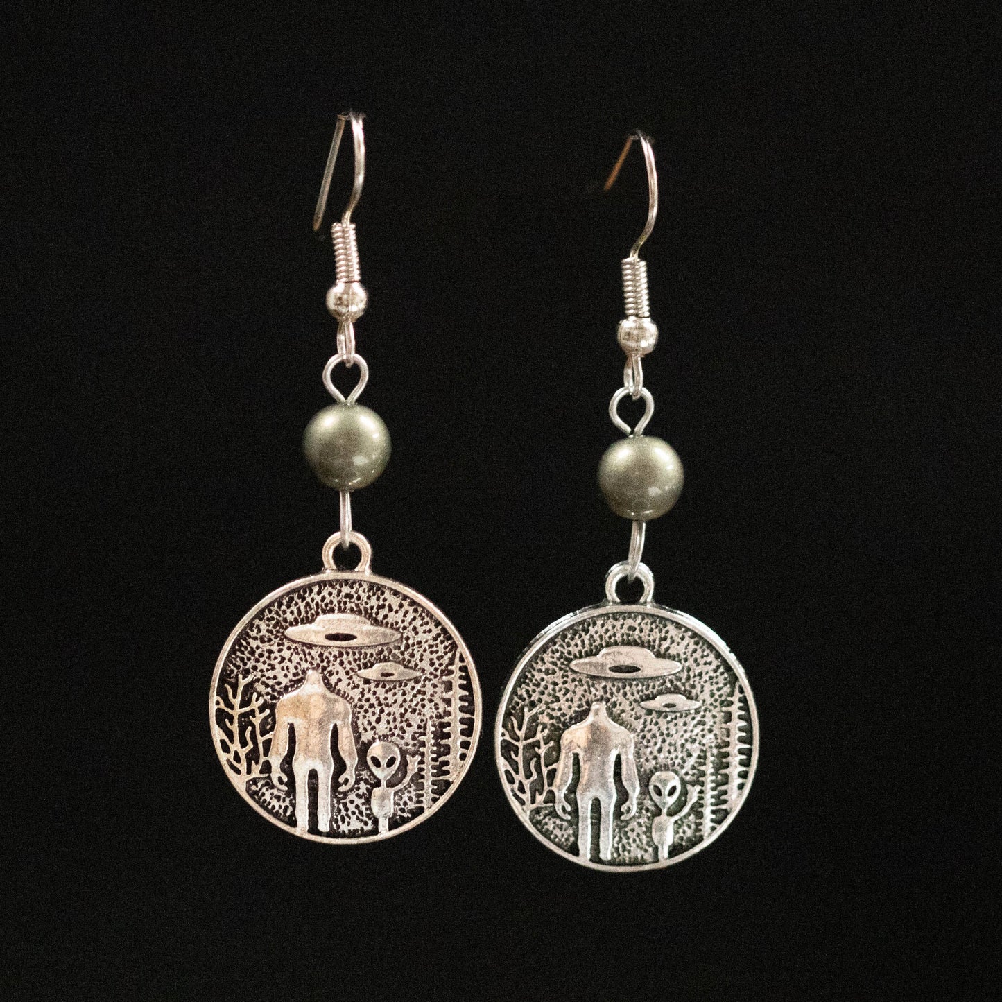 Sasquatch and Alien Mates Earrings