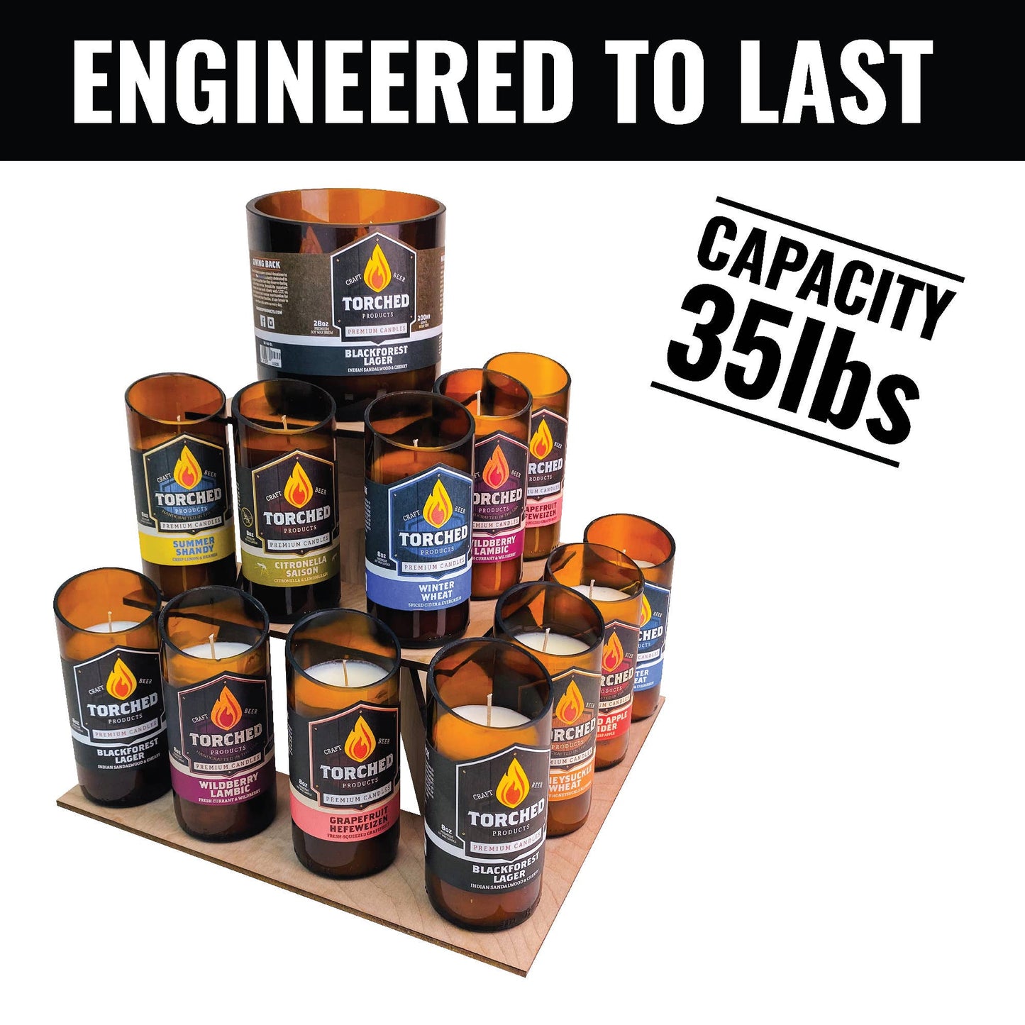 3-Tier Retail Table Display Corner Stand with Shelves: Ebony