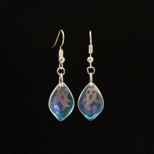 Iridescent Ghost Earrings