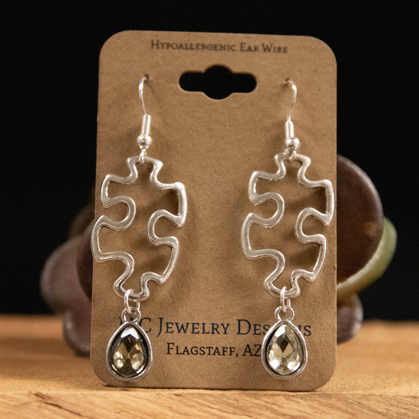 Puzzle Piece Earrings