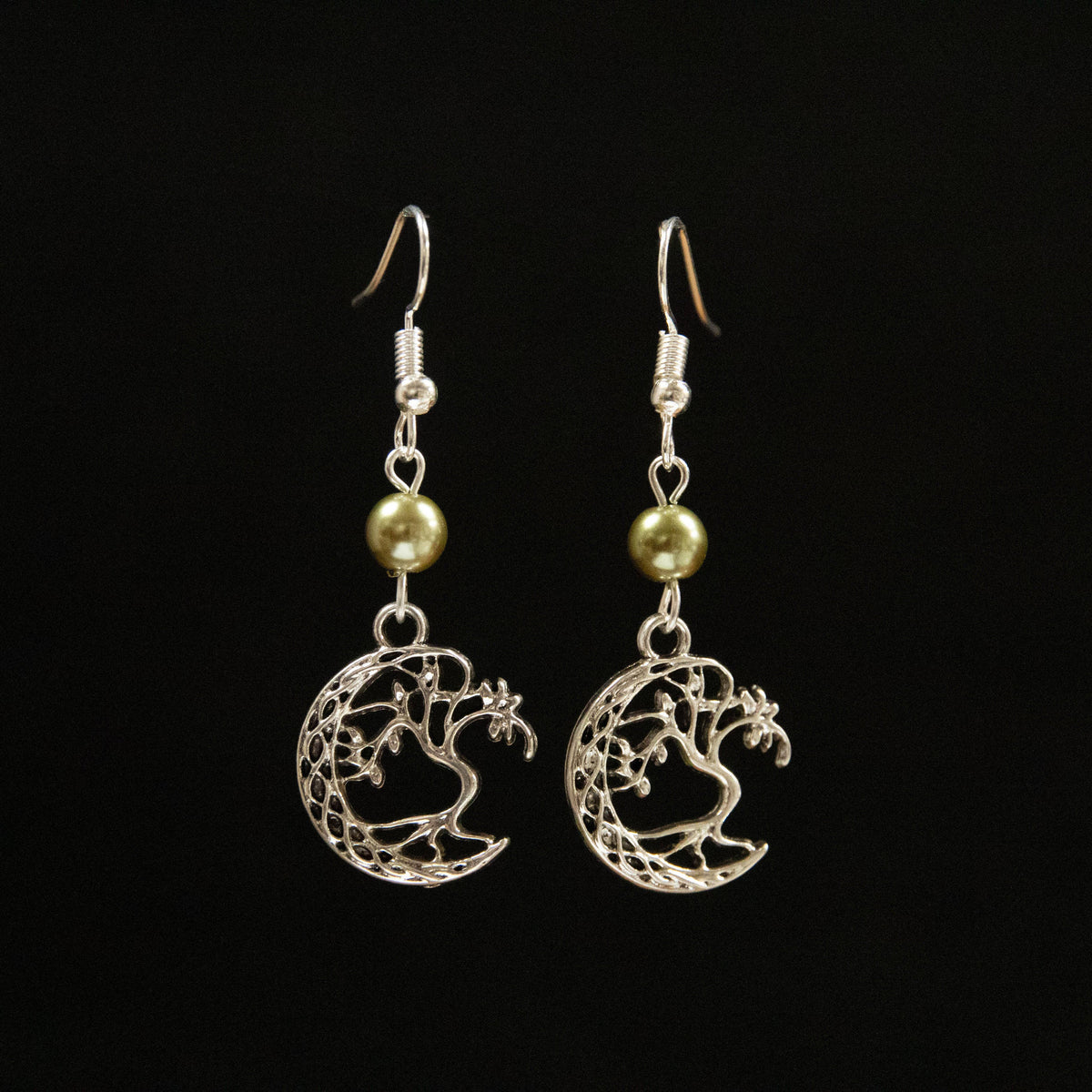 Crescent Tree Earrings