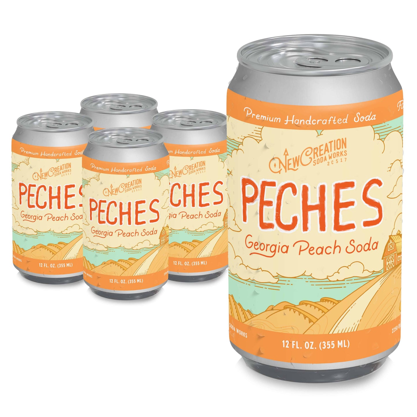 Peches Georgia Peach Soda (24 case)
