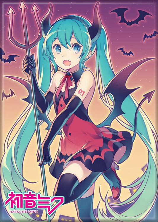 Hatsune Miku Halloween Magnets 2.5" X 3.5"
