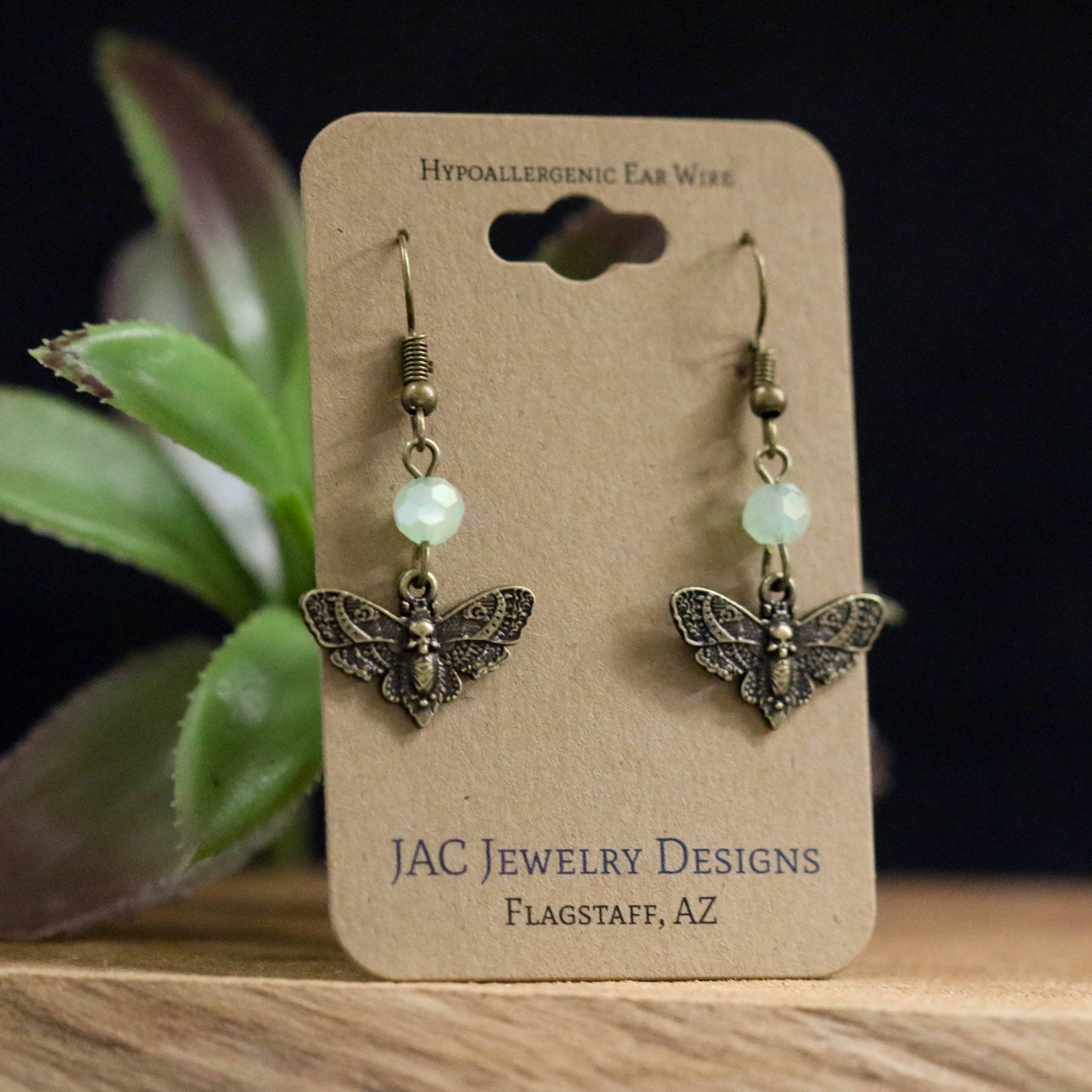 Death Moth Earrings
