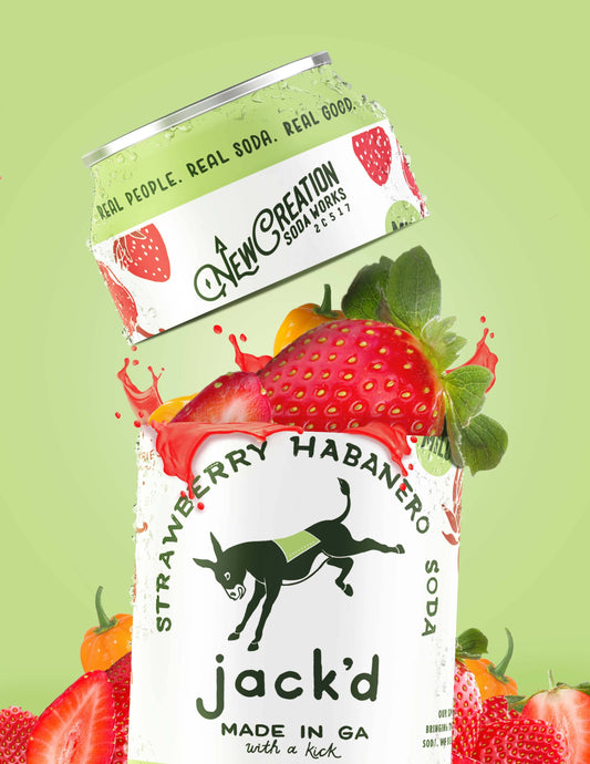 Jack'd Strawberry Habanero Soda (Case of 24)