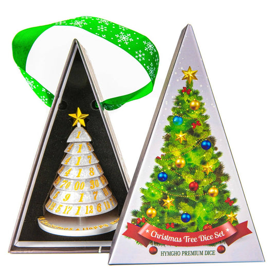 Resin Christmas Tree Dice - Snow White
