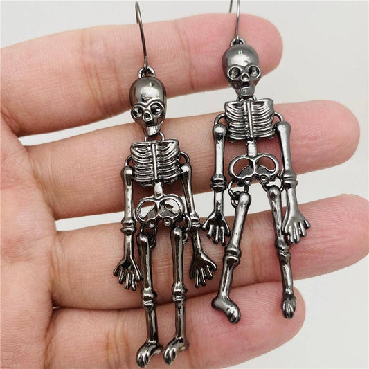 Body Skeleton Retro Skull DangleEarrings