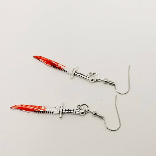 Terror Halloween Dress Up Blood Earrings