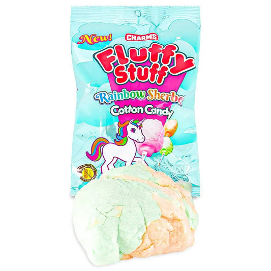 Charms Fluffy Stuff Unicorn Rainbow Sherbet Cotton Candy - 12x60g GW: Default Title